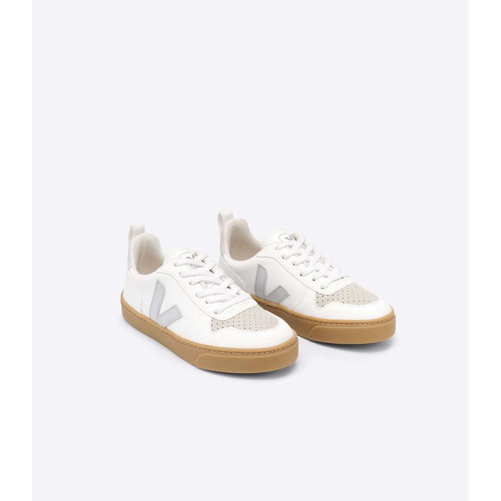 Veja V-10 LACE CWL Schoenen Kinderen White/Beige | BE 789RVD